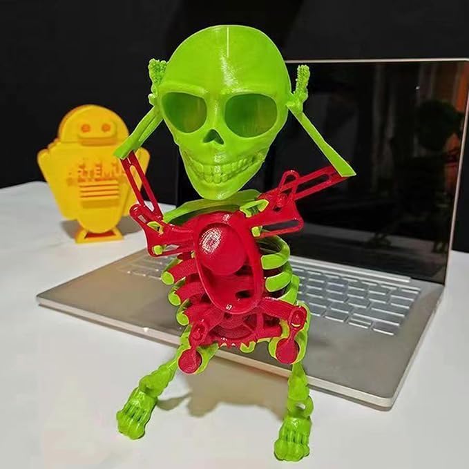 Skull Skeleton Keychain for Backpack & Bags | Cute Hanging Toy Keyring