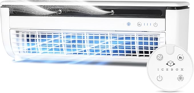 IceBox Portable Air Cooler – Fan & Mist with Remote Control