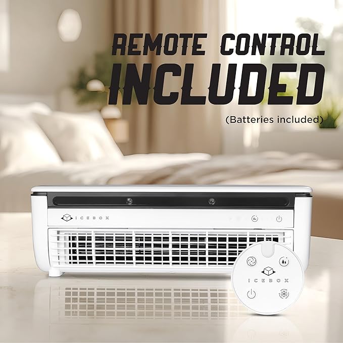 IceBox Portable Air Cooler – Fan & Mist with Remote Control