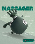 Wireless Heated Shiatsu Neck and Back Massager,Portable Deep Tissue Kneading Massager for Shoulder, Back & Body Pain Relief