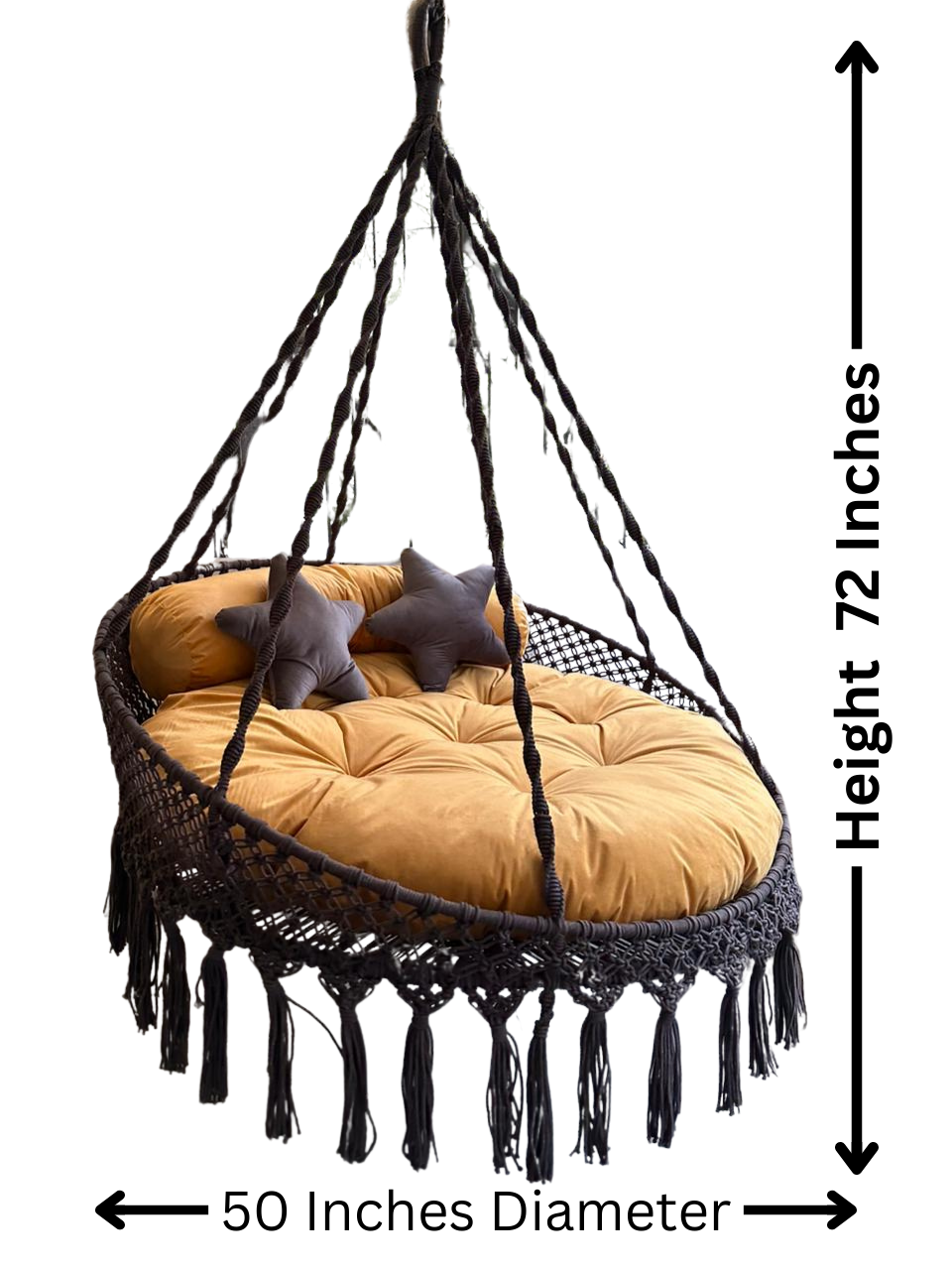 Hanging Sun Beam Porch Swing medium for indoor and outdoor