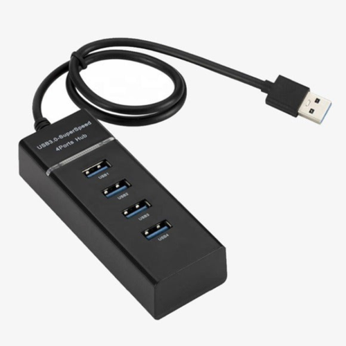 4-Port USB 3.0 Hub – High-Speed Multi USB Splitter with 50 cm Cable for Laptop, PC & Accessories