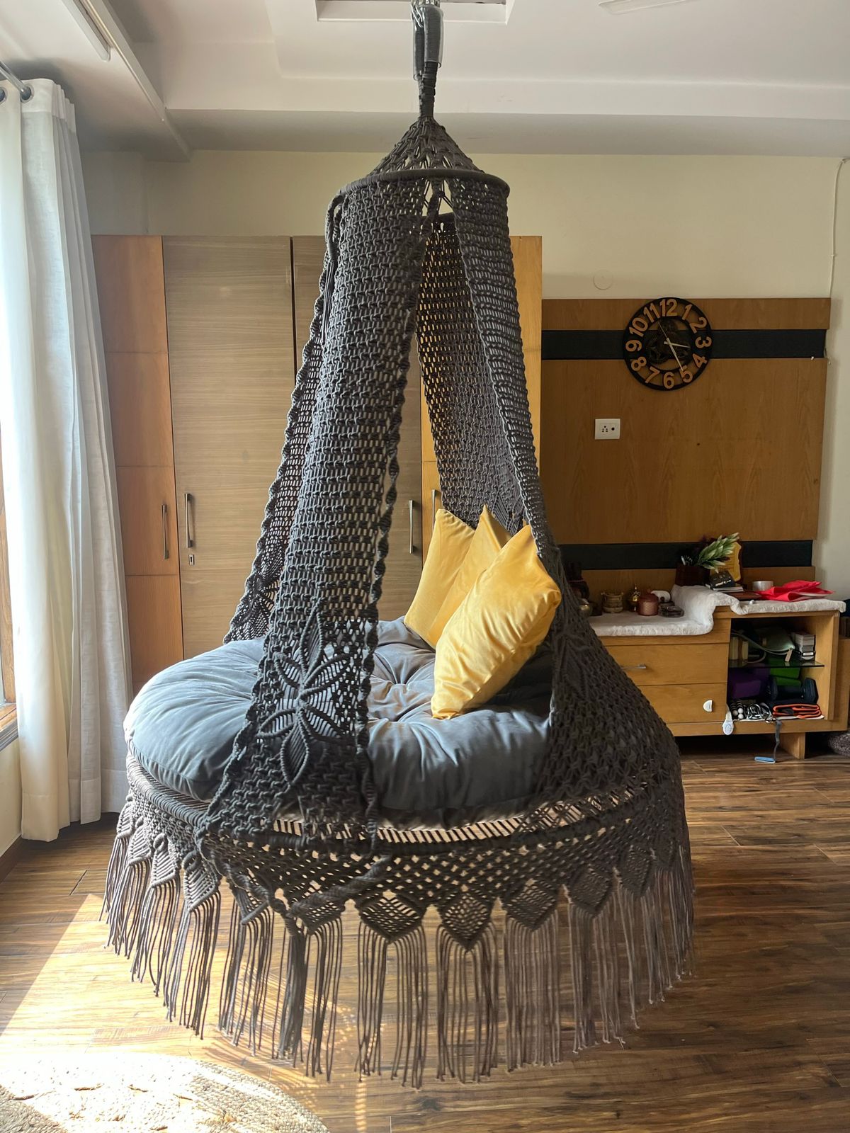 Grey Maze Dual Seater Swing for two people by swing saga