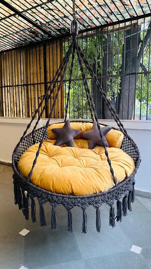 Hanging Sun Beam Porch Swing medium for indoor and outdoor